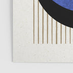 Circle Navy Blue Stripes Poster Gallery Image 3