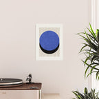 Circle Navy Blue Stripes Poster Gallery Image 2