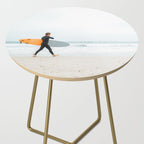 Beach - Surfer - Ocean - Minimal - Sea - Travel photography Side Table Gallery Image 2