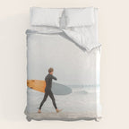 Beach - Surfer - Ocean - Minimal - Sea - Travel photography Duvet Cover Gallery Image 6