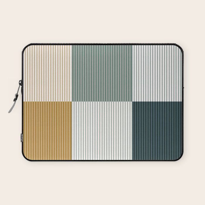 Color Block Line Pattern II Laptop Sleeve Gallery Image 1