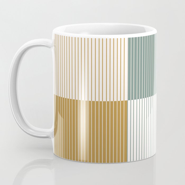 Color Block Line Pattern II Coffee Mug Gallery Image 3