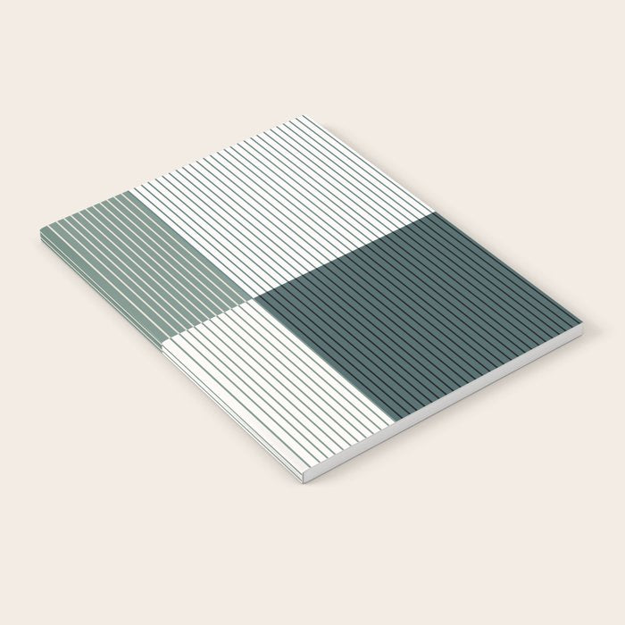 Color Block Line Pattern II Notebook Gallery Image 2