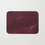 Abstract modern dark burgundy watercolor Bath Mat Gallery Image 1