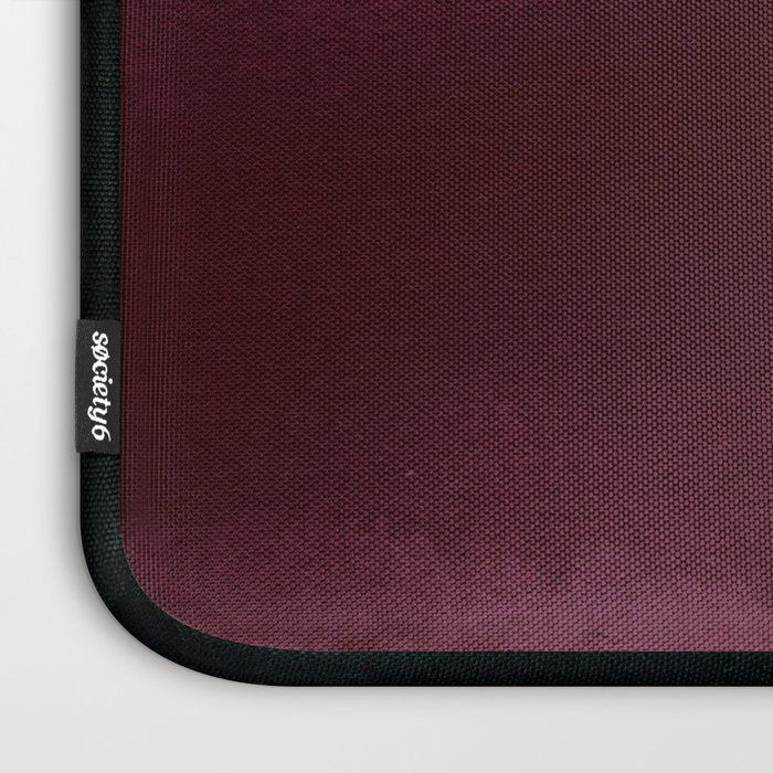 Abstract modern dark burgundy watercolor Laptop Sleeve Gallery Image 3