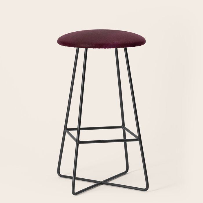 Abstract modern dark burgundy watercolor Stool Gallery Image 1