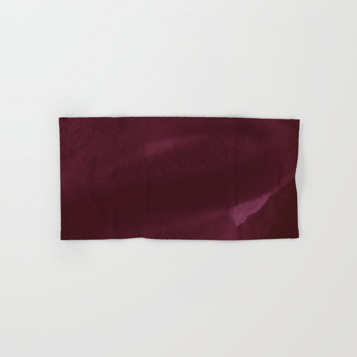 Abstract modern dark burgundy watercolor Towels Gallery Image 1