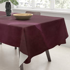 Abstract modern dark burgundy watercolor Tablecloth Gallery Image 3