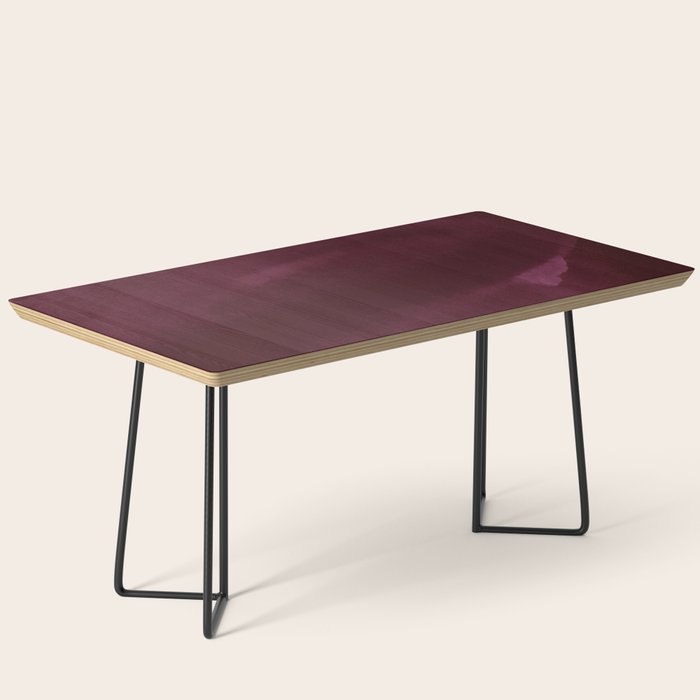 Abstract modern dark burgundy watercolor Coffee Table Gallery Image 1