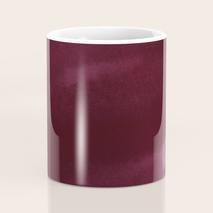 Abstract modern dark burgundy watercolor Coffee Mug Gallery Image 4