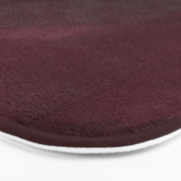 Abstract modern dark burgundy watercolor Bath Mat Gallery Image 3