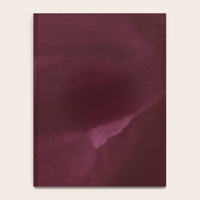 Abstract modern dark burgundy watercolor Notebook Gallery Image 4