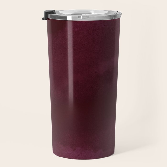 Abstract modern dark burgundy watercolor Travel Mug Gallery Image 3