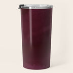 Abstract modern dark burgundy watercolor Travel Mug Gallery Image 3