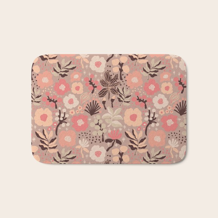 Peach blooming Bath Mat Gallery Image 1