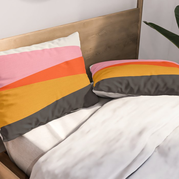 Landscape 01: Mid Century Abstraction Pillow Sham Gallery Image 2