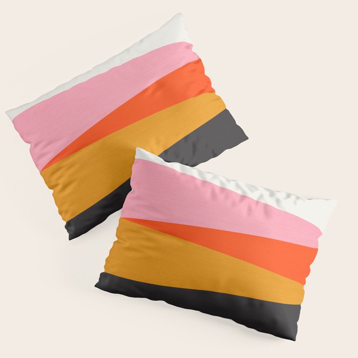 Landscape 01: Mid Century Abstraction Pillow Sham Gallery Image 3