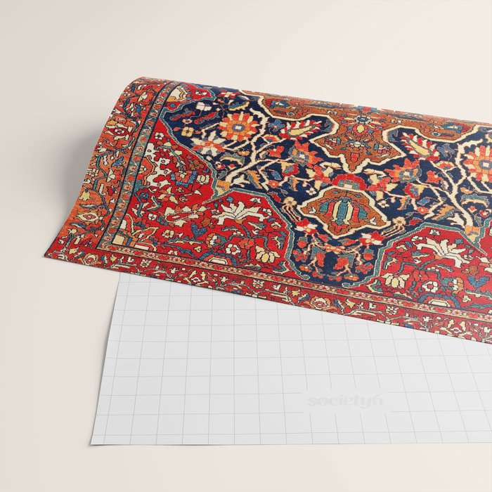Sarough Farahan Arak West Persian Rug Print Wrapping Paper Gallery Image 2