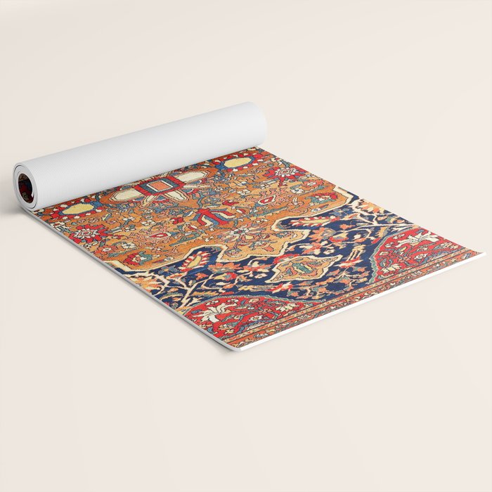 Sarough Farahan Arak West Persian Rug Print Yoga Mat Gallery Image 2