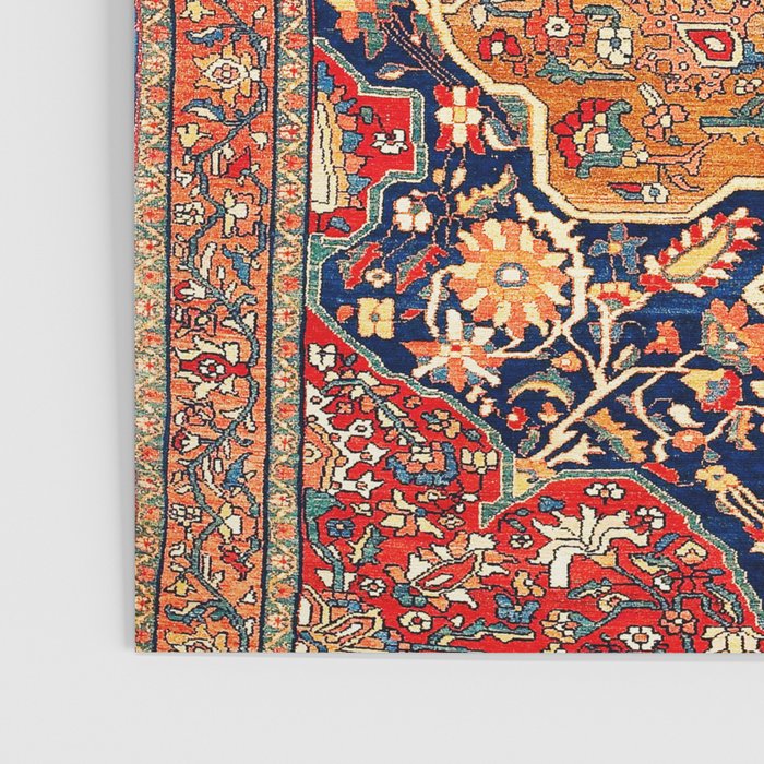 Sarough Farahan Arak West Persian Rug Print Poster Gallery Image 3