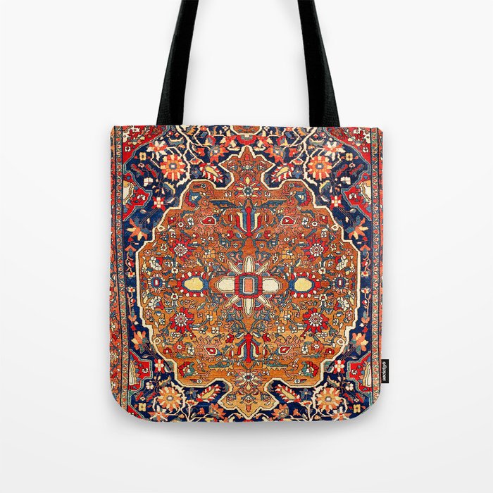 Sarough Farahan Arak West Persian Rug Print Tote Bag Gallery Image 1