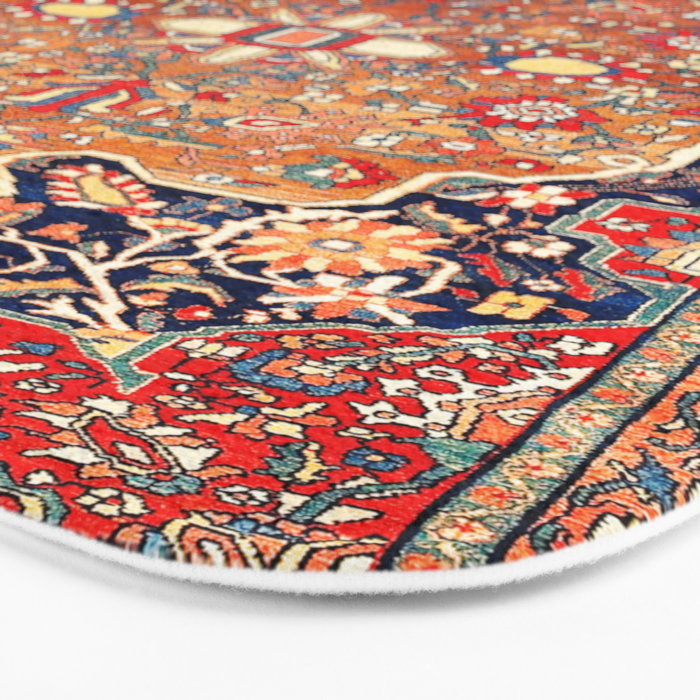 Sarough Farahan Arak West Persian Rug Print Bath Mat Gallery Image 3