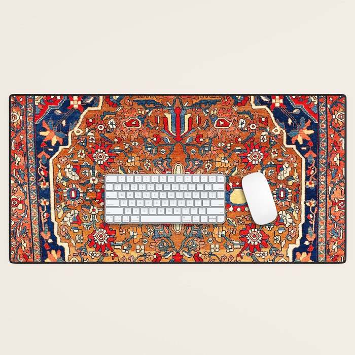 Sarough Farahan Arak West Persian Rug Print Desk Mat Gallery Image 1