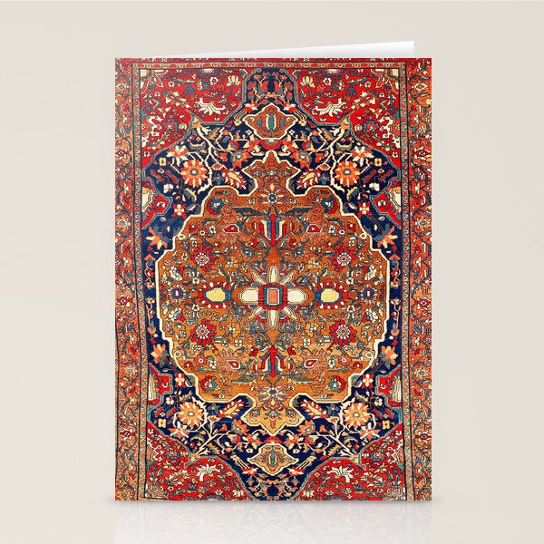 Sarough Farahan Arak West Persian Rug Print Stationery Card Gallery Image 2
