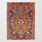Sarough Farahan Arak West Persian Rug Print Poster Gallery Image 4