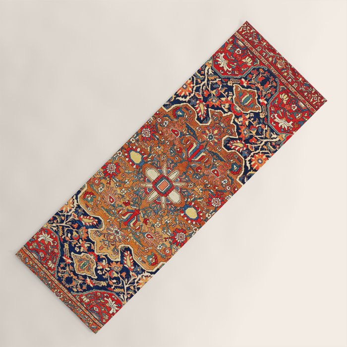 Sarough Farahan Arak West Persian Rug Print Yoga Mat Gallery Image 1