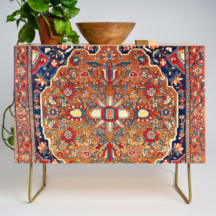 Sarough Farahan Arak West Persian Rug Print Credenza Gallery Image 1
