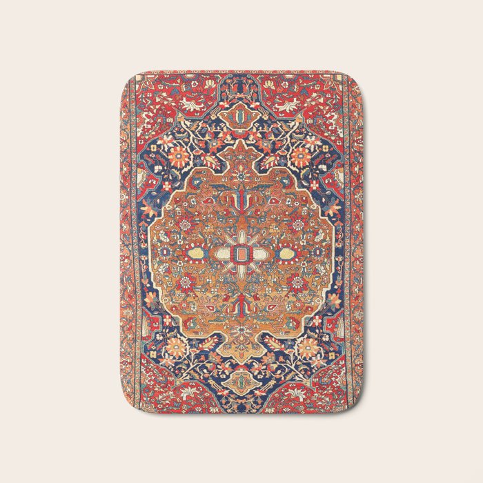 Sarough Farahan Arak West Persian Rug Print Bath Mat Gallery Image 1
