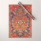 Sarough Farahan Arak West Persian Rug Print Wrapping Paper Gallery Image 1