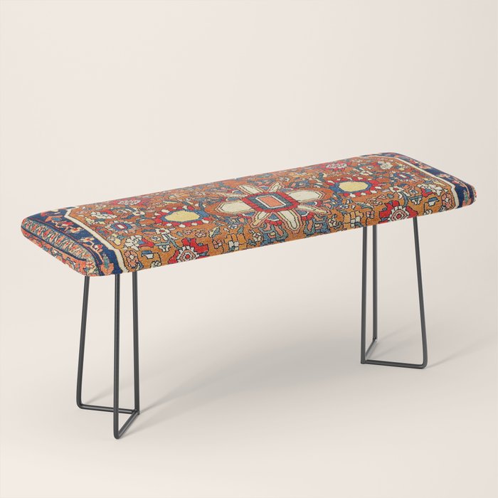 Sarough Farahan Arak West Persian Rug Print Bench Gallery Image 1