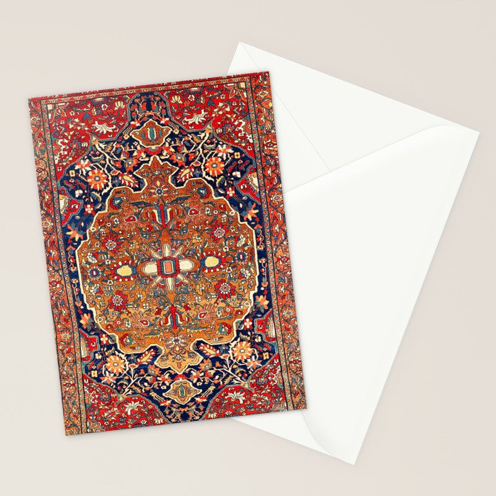 Sarough Farahan Arak West Persian Rug Print Stationery Card Gallery Image 2