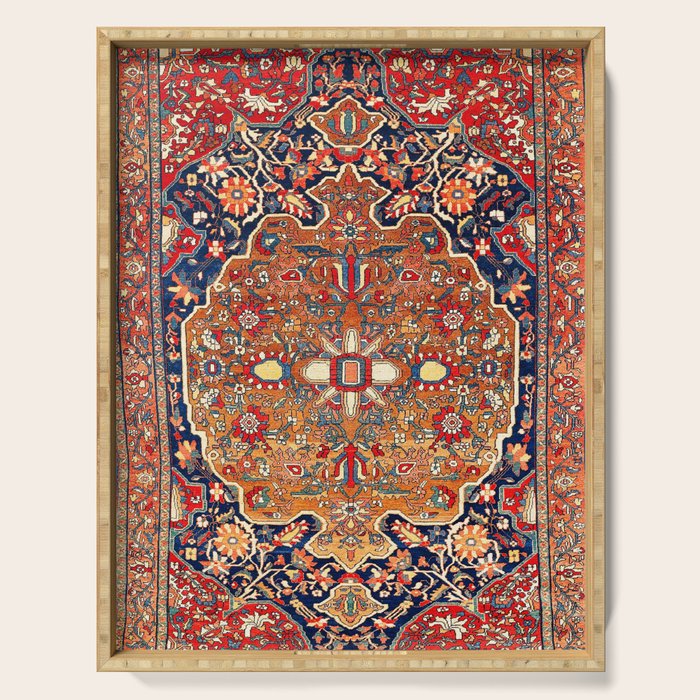 Sarough Farahan Arak West Persian Rug Print Serving Tray Gallery Image 1