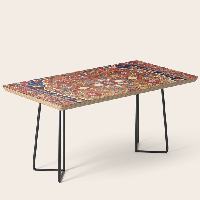 Sarough Farahan Arak West Persian Rug Print Coffee Table Gallery Image 1