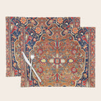 Sarough Farahan Arak West Persian Rug Print Placemat Gallery Image 1