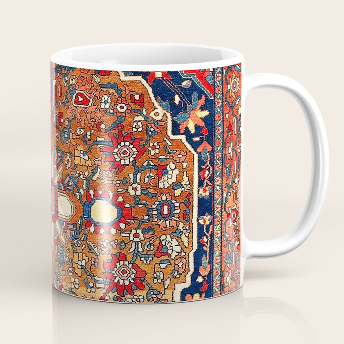Sarough Farahan Arak West Persian Rug Print Coffee Mug Gallery Image 1