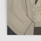  portrait of a woman in an embroidered shirt on a dark background Poster Gallery Image 3