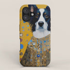 Gustav Klimt Style Dog in a Ceremonial Robe iPhone Case Gallery Image 1