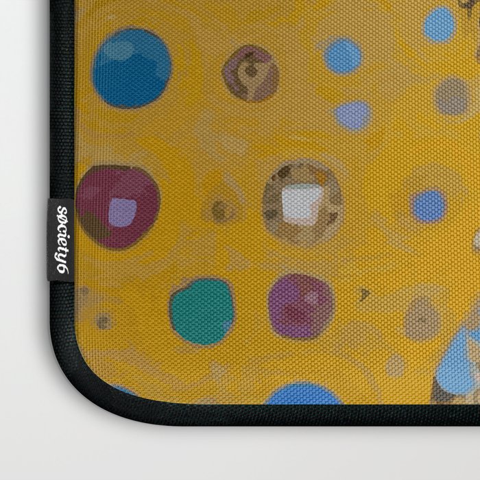 Gustav Klimt Style Dog in a Ceremonial Robe Laptop Sleeve Gallery Image 3