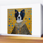 Gustav Klimt Style Dog in a Ceremonial Robe Wall Mural Gallery Image 2