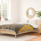 Gustav Klimt Style Dog in a Ceremonial Robe Duvet Cover Gallery Image 2