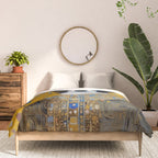 Gustav Klimt Style Dog in a Ceremonial Robe Comforter Gallery Image 3