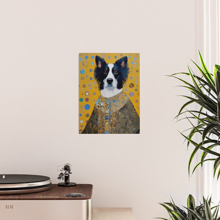 Gustav Klimt Style Dog in a Ceremonial Robe Poster Gallery Image 2