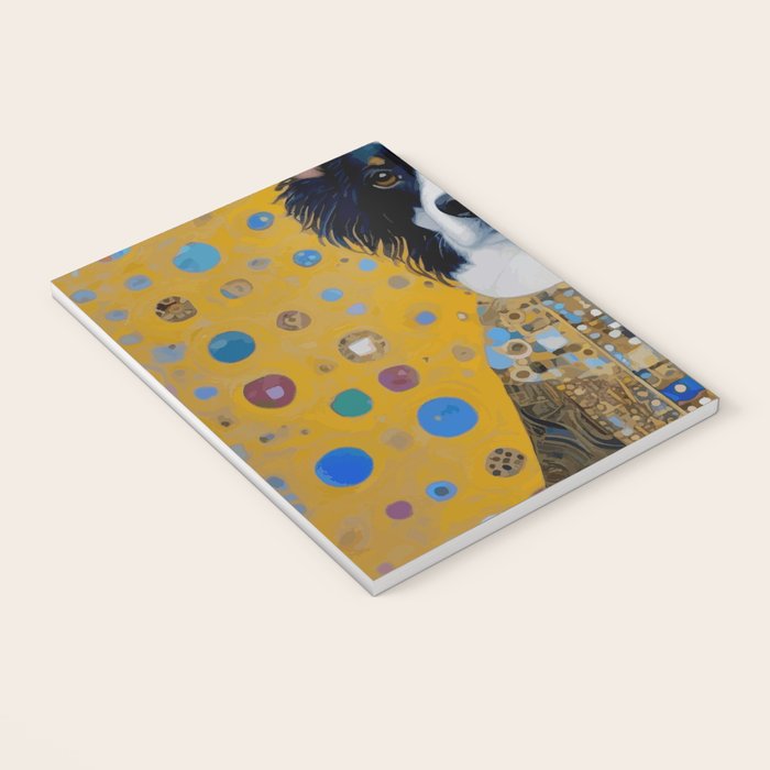 Gustav Klimt Style Dog in a Ceremonial Robe Notebook Gallery Image 3
