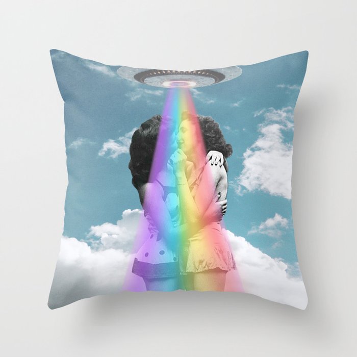 Love is love is love // Pride & UFOs Throw Pillow Gallery Image 6