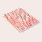 Pink Peach Stripe Patchwork Pastel Blush Pattern Notebook Gallery Image 2