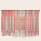Pink Peach Stripe Patchwork Pastel Blush Pattern Wall Hanging Gallery Image 1